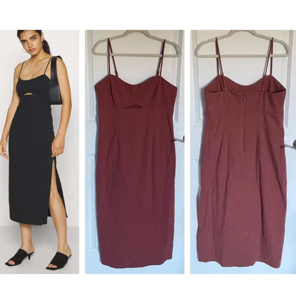 Abercrombie & Fitch Date Night Cutout Cocktail Party Midi Dress 29963